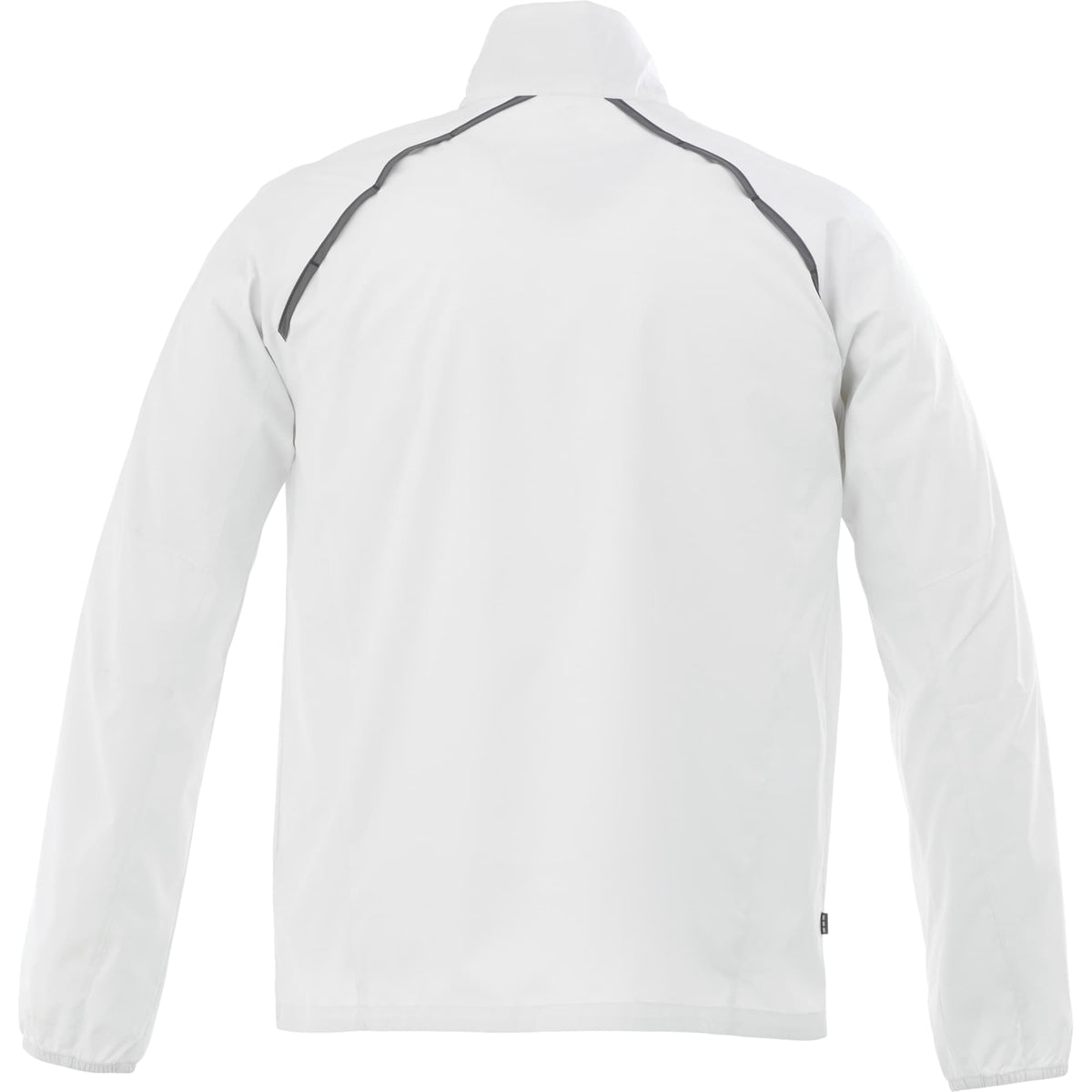 Egmont Lightweight Packable Jacket for Men Transfer - White/Steel Grey - Back Flat