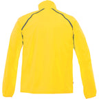 Egmont Lightweight Packable Jacket for Men Transfer - Yellow/Steel Grey - Back Flat