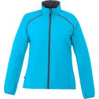 Egmont Lightweight Packable Jacket for Women Embroidery - Aspen Blue/Steel Grey - Front