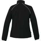 Egmont Lightweight Packable Jacket for Women Embroidery - Black/Steel Grey - Back Flat