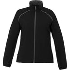 Egmont Lightweight Packable Jacket for Women Embroidery - Black/Steel Grey - Front