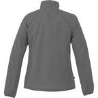 Egmont Lightweight Packable Jacket for Women Embroidery - Grey Storm/Steel Grey - Back Flat