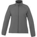 Egmont Lightweight Packable Jacket for Women Embroidery - Grey Storm/Steel Grey - Front