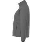 Egmont Lightweight Packable Jacket for Women Embroidery - Grey Storm/Steel Grey - Left Side