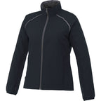 Egmont Lightweight Packable Jacket for Women Embroidery - Navy/Steel Grey - Front Flat