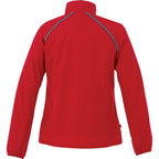 Egmont Lightweight Packable Jacket for Women Embroidery - Team Red/Steel Grey - Back Flat 2
