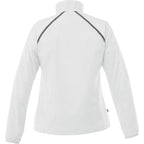 Egmont Lightweight Packable Jacket for Women Embroidery - White/Steel Grey - Back Flat