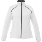 Egmont Lightweight Packable Jacket for Women Embroidery - White/Steel Grey - Front