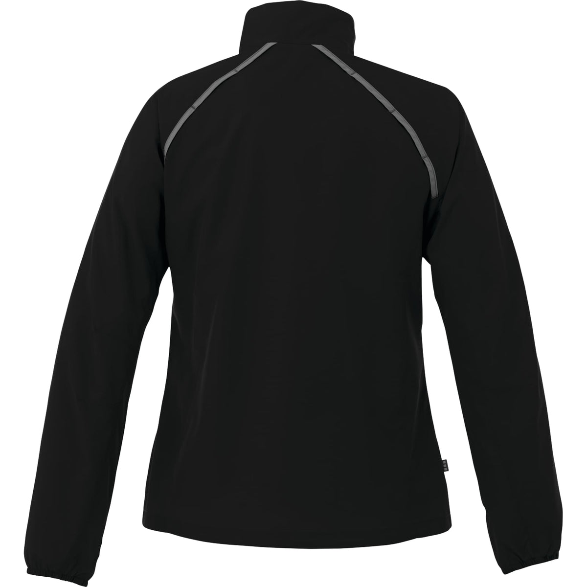 Egmont Lightweight Packable Jacket for Women Transfer - Black/Steel Grey - Back Flat