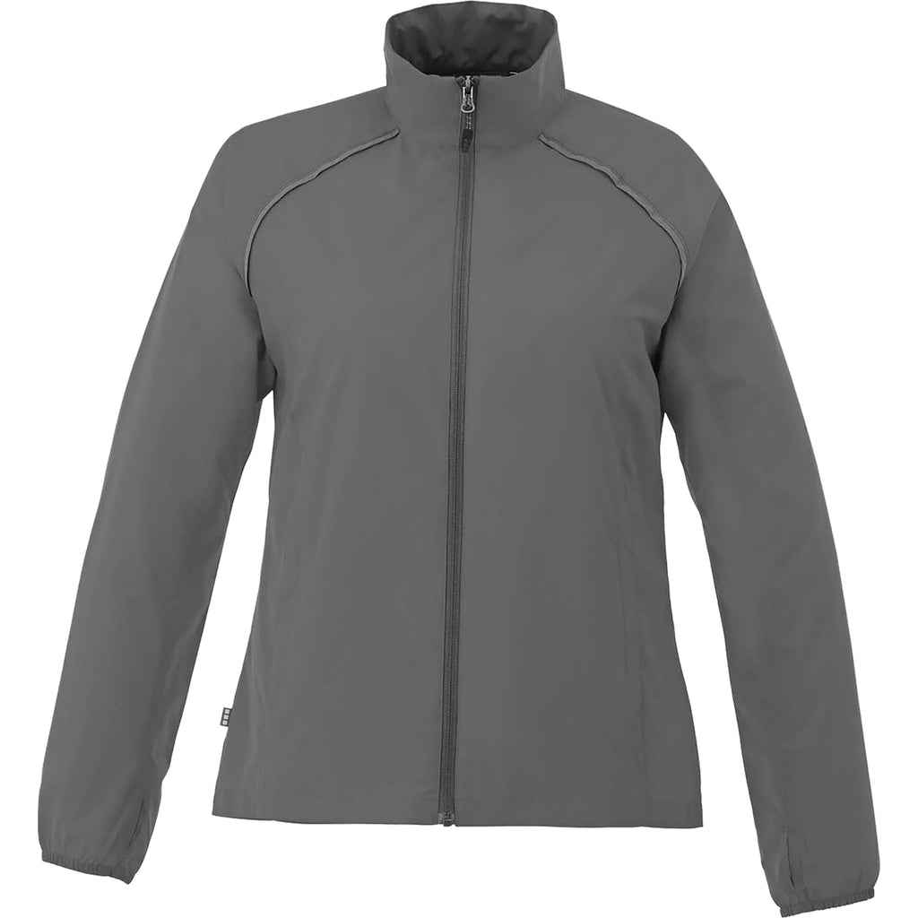 Egmont Lightweight Packable Jacket for Women Transfer - Grey Storm/Steel Grey - Front