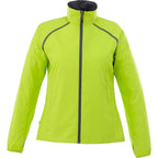 Egmont Lightweight Packable Jacket for Women Transfer - Hi-Liter Green/Steel Grey - Front
