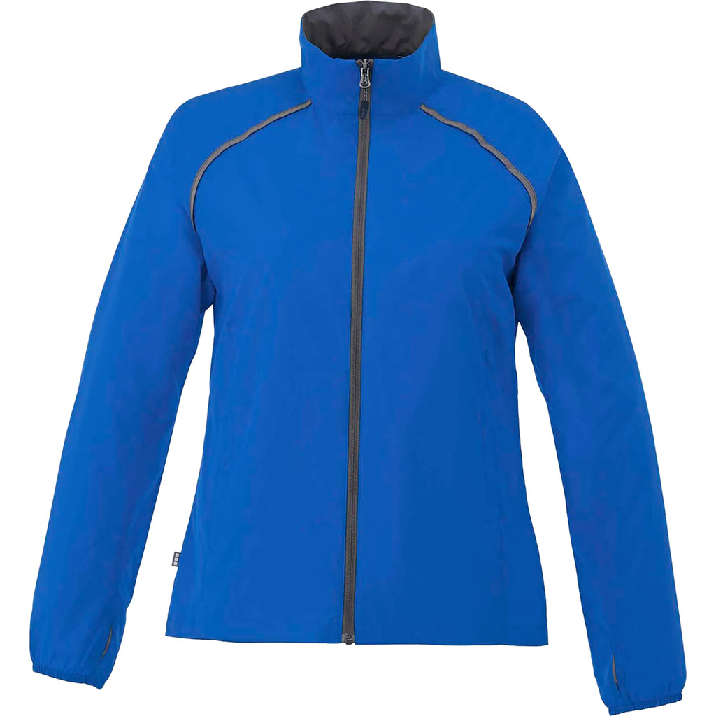 Egmont Lightweight Packable Jacket for Women Transfer - New Royal/Steel Grey - Front