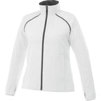 Egmont Lightweight Packable Jacket for Women Transfer - White/Steel Grey - Front Flat