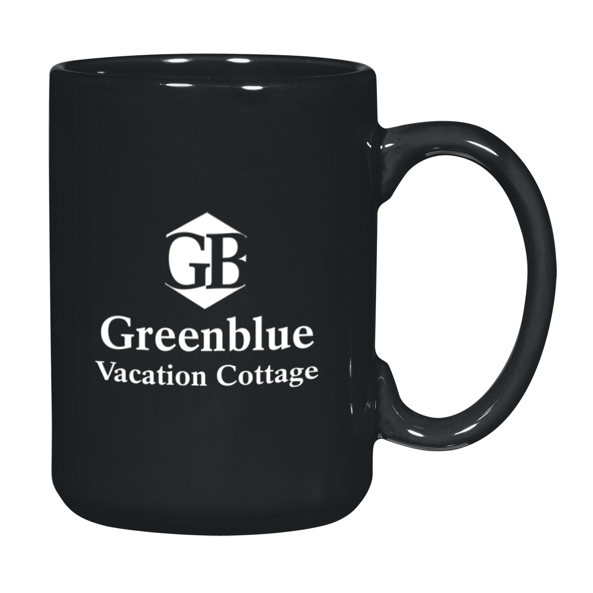 El Grande Mug, 15 oz - Black - Ceramic