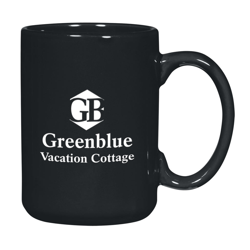 El Grande Mug, 15 oz - Black - Ceramic