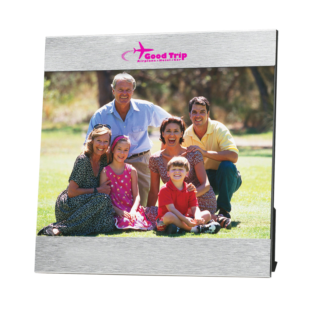 Elan Photo Frame, 4 x 6 Inches Full Color - Silver - Silk Screen