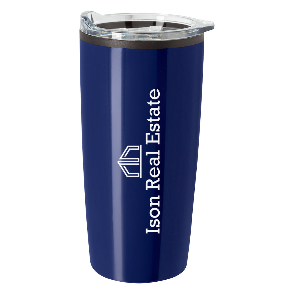 Elate Himalayan Recycled Tumbler, 20 oz - Recycled Navy - Silk Screen