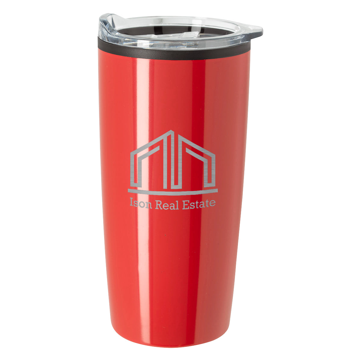 Elate Himalayan Recycled Tumbler, 20 oz - Red - Laser Engraving