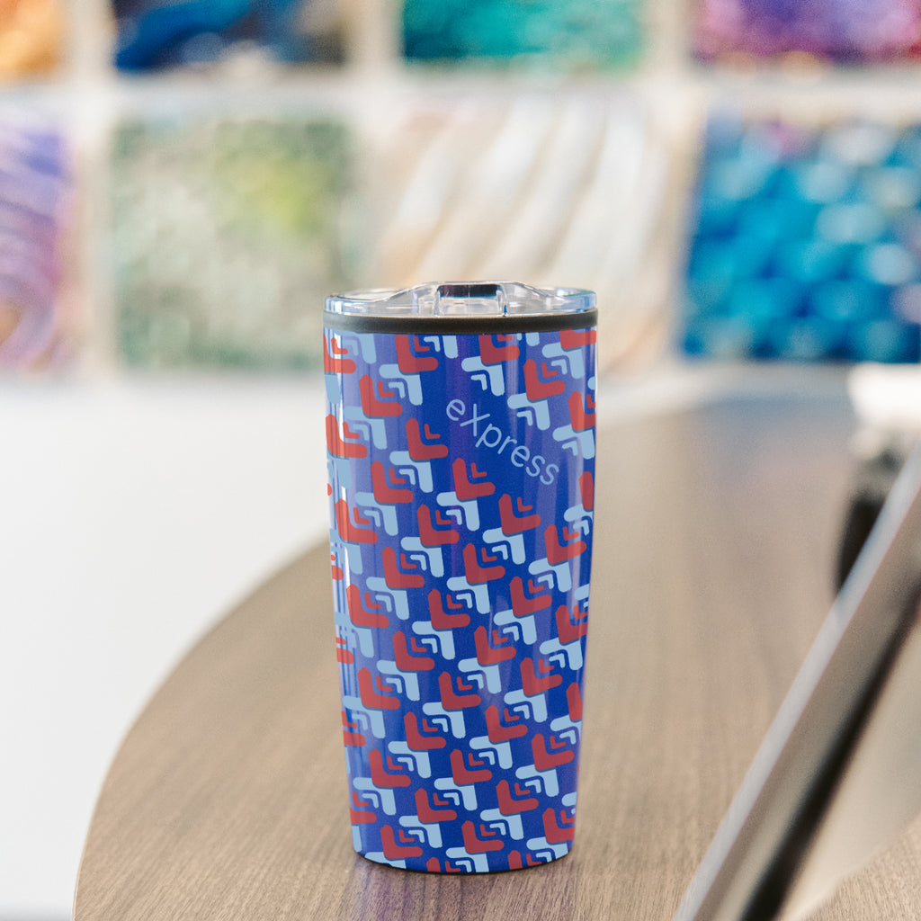 Elate Himalayan Tumbler in Full Color, 20 oz - Blue - Lifestyle_Megabrite