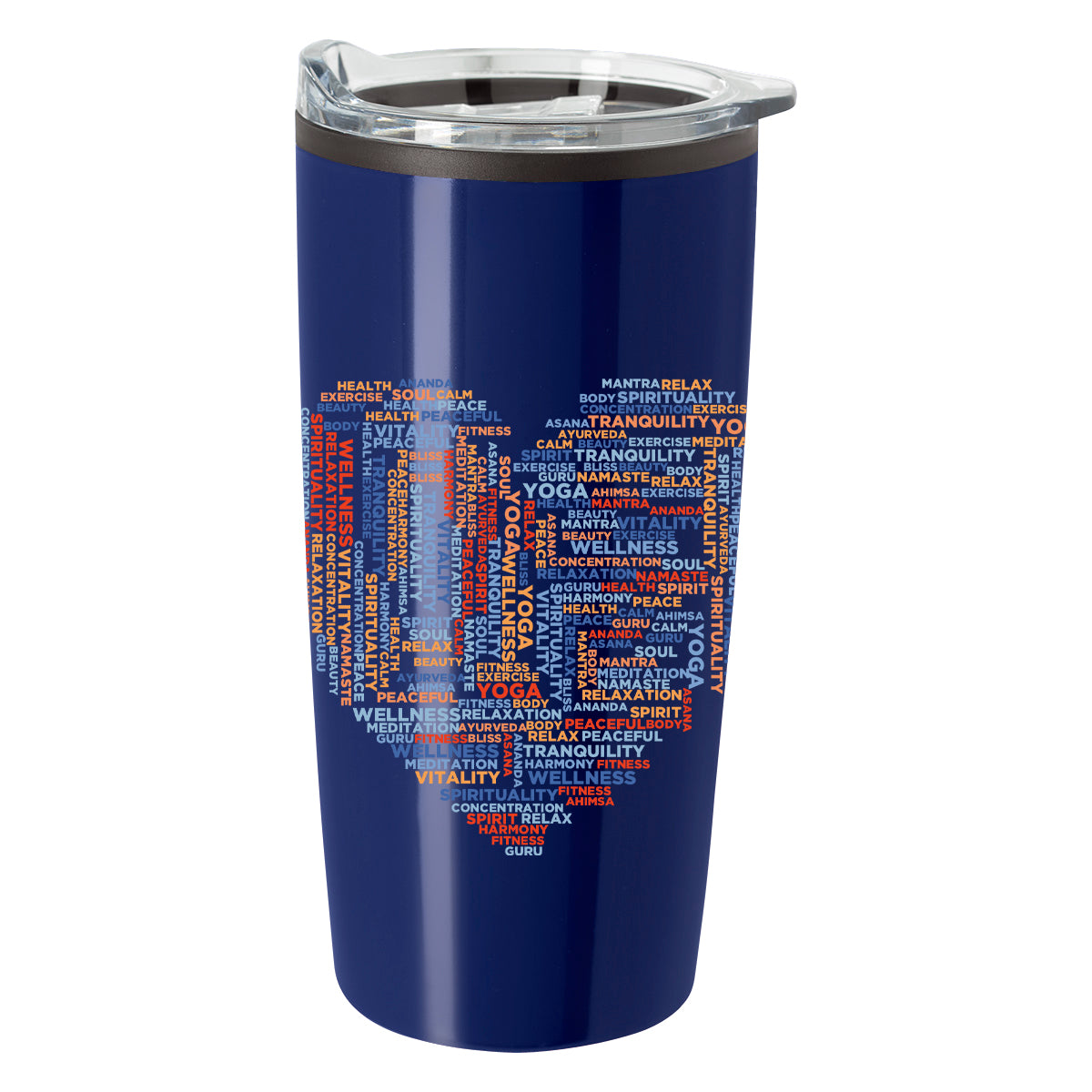 Elate Himalayan Tumbler in Full Color, 20 oz - Recycled Navy - Megabrite