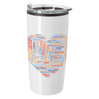 Elate Himalayan Tumbler in Full Color, 20 oz - White - Megabrite