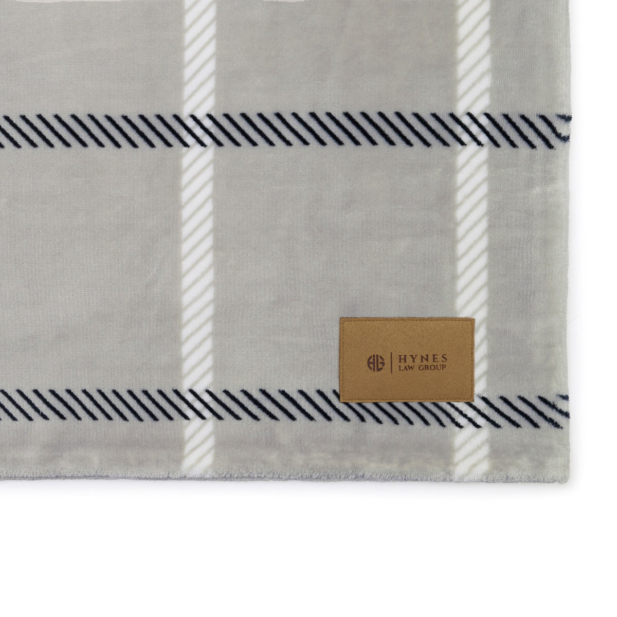 Elegant Lodge Recycled Throw Blanket, 60 x 50 Inches Laser Engraving - Lodge Grey - View 2