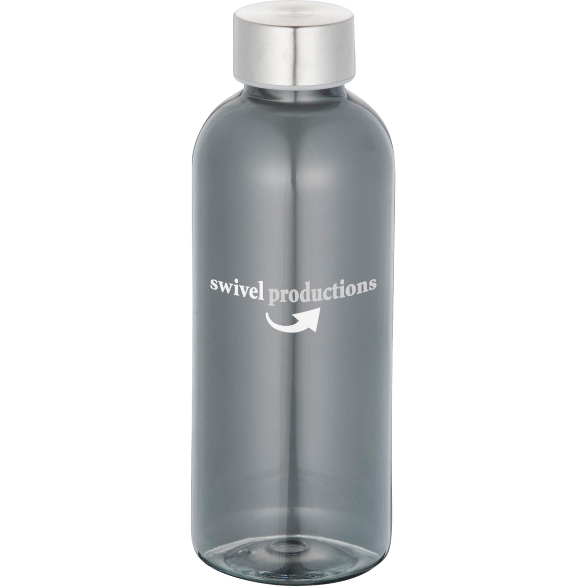 Elixir Tritan Sports Bottle with Twist Lid, 20 oz - Transparent Black - Front