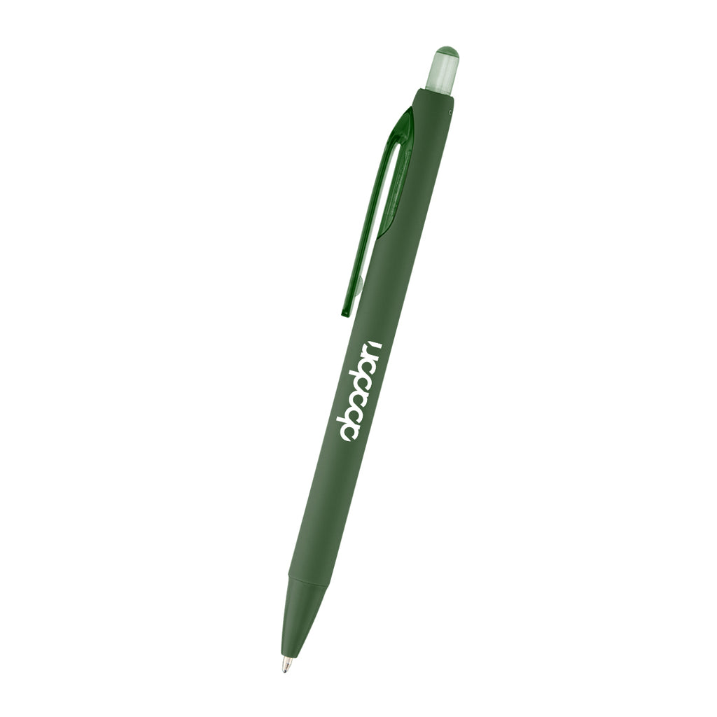 Ellison Pen in Recycled ABS - Forest Green - Silk Screen