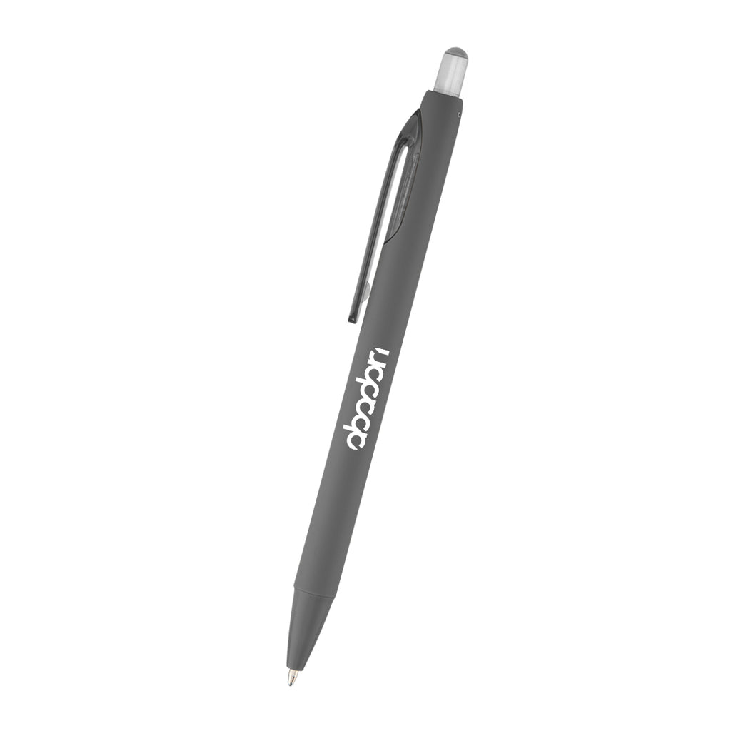 Ellison Pen in Recycled ABS - Gray - Silk Screen