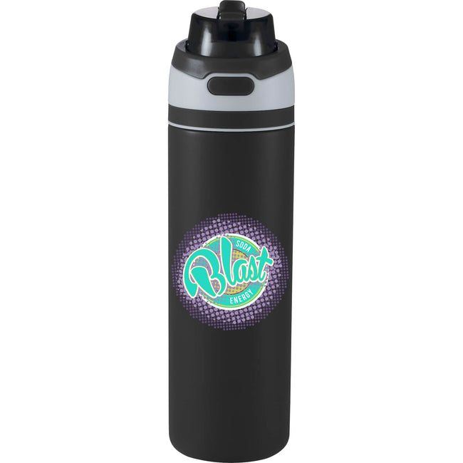 Elvin Recycled Steel Bottle with Flip Straw and Chug Spout, 28 oz Laser Engraving