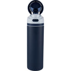 Elvin Recycled Steel Bottle with Flip Straw and Chug Spout, 28 oz - Navy - Alternate 3