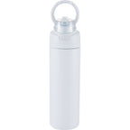 Elvin Recycled Steel Bottle with Flip Straw and Chug Spout, 28 oz - White - Alternate 2