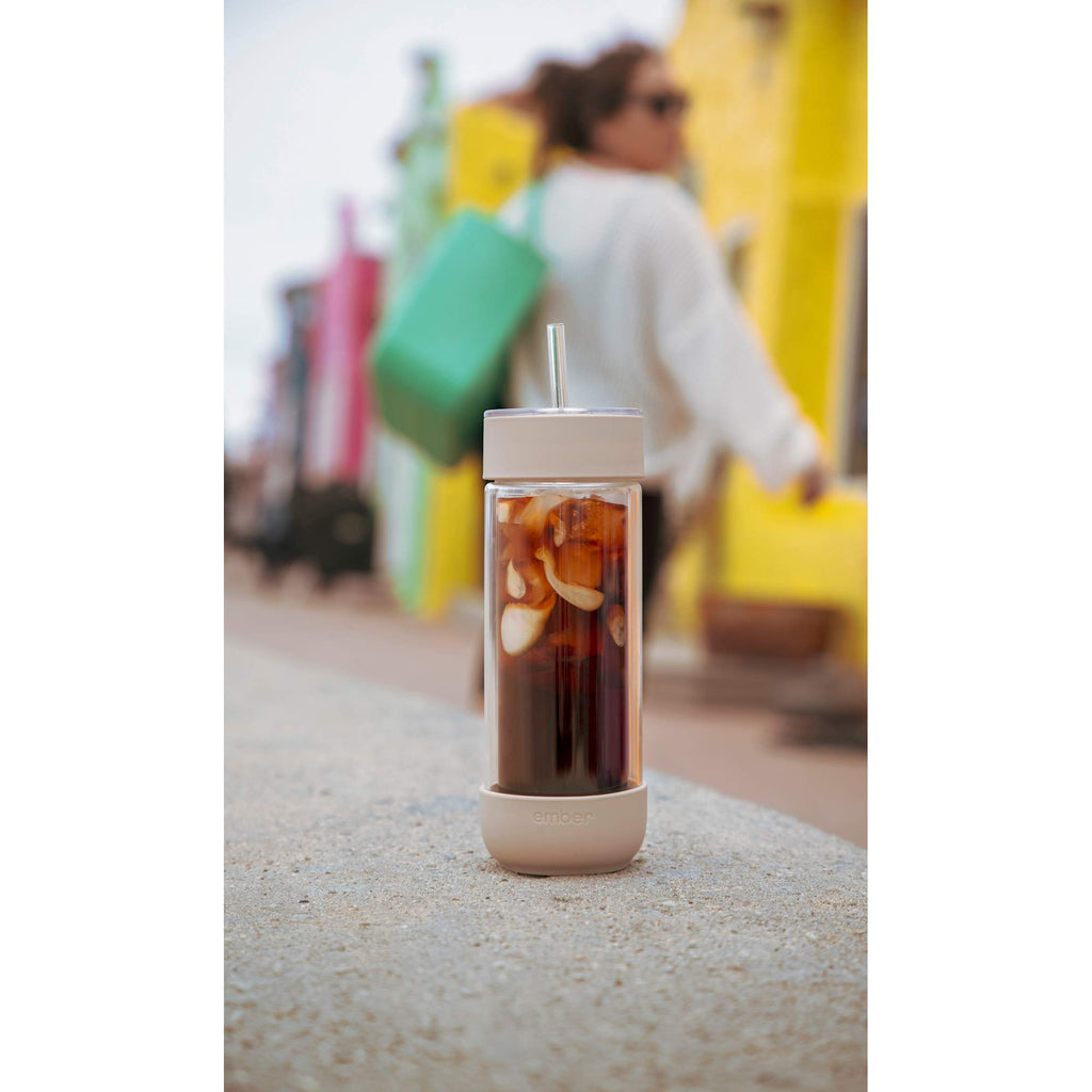 Ember Cold Tumbler in Insulated Glass, 16 oz - Sand - Photo 6