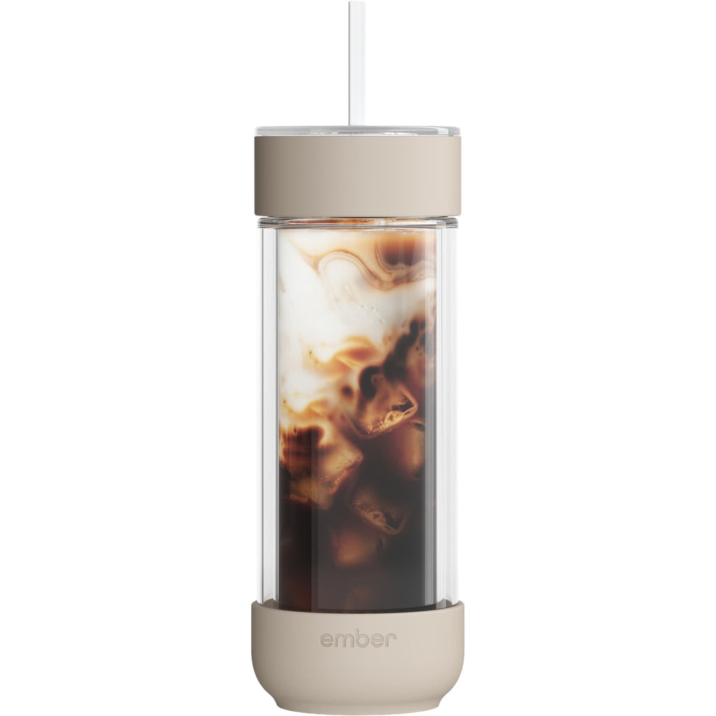Ember Cold Tumbler in Insulated Glass, 16 oz - Sand - Photo 7