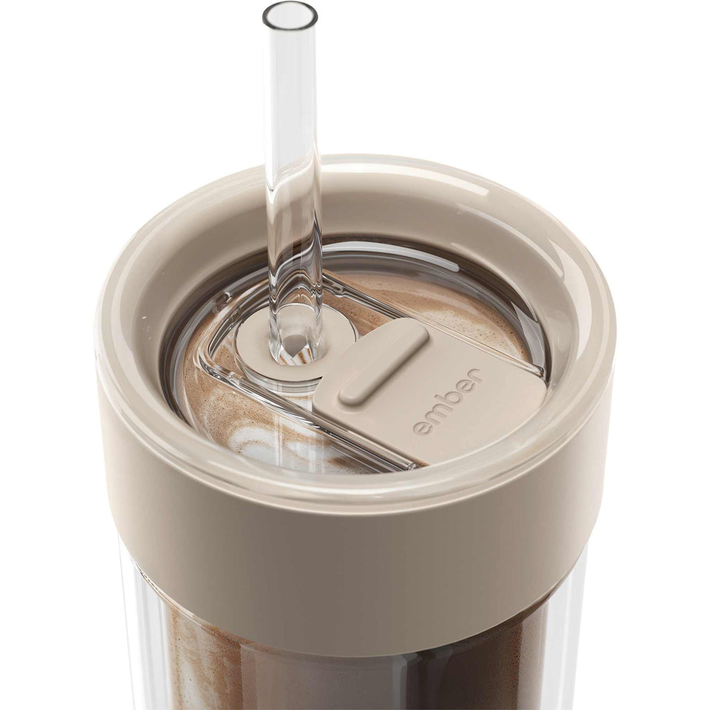 Ember Cold Tumbler in Insulated Glass, 16 oz - Sand - Photo 9
