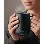 Ember Smart Mug with Sliding Lid, 10 oz Laser Engraving - Black - Photo 8