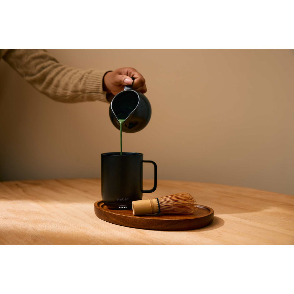 Ember Smart Mug with Sliding Lid, 10 oz Laser Engraving - Black - Photo 9