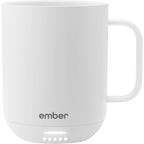 Ember Smart Mug with Sliding Lid, 10 oz Laser Engraving - White - Photo 2
