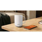 Ember Smart Mug with Sliding Lid, 10 oz Laser Engraving - White - Photo 9