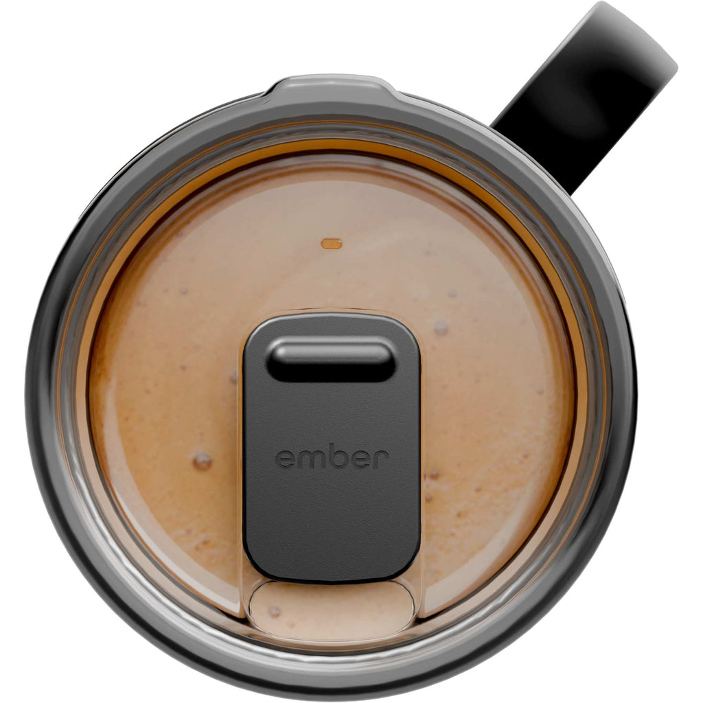 Ember Smart Mug with Sliding Lid, 14 oz Laser Engraving - Black - Photo 7