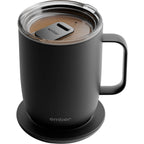 Ember Smart Mug with Sliding Lid, 14 oz Laser Engraving - Black - Photo 8
