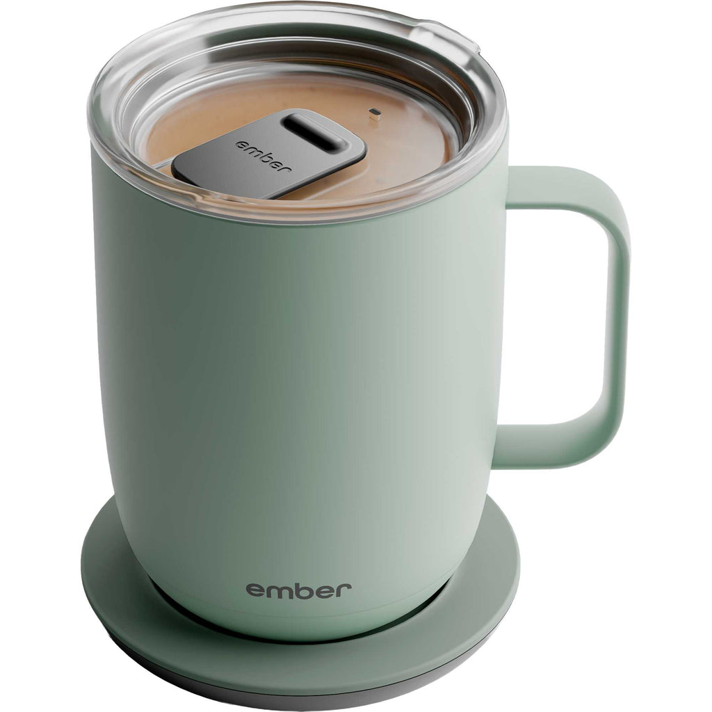 Ember Smart Mug with Sliding Lid, 14 oz Laser Engraving - Sage - Photo 8