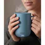 Ember Smart Mug with Sliding Lid, 14 oz Laser Engraving - Salt Blue - Photo 6
