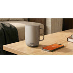 Ember Smart Mug with Sliding Lid, 14 oz Laser Engraving - Sand - Photo 11