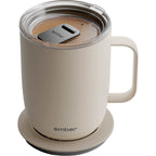 Ember Smart Mug with Sliding Lid, 14 oz Laser Engraving - Sand - Photo 2