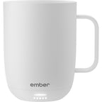 Ember Smart Mug with Sliding Lid, 14 oz Laser Engraving - White - Photo 8