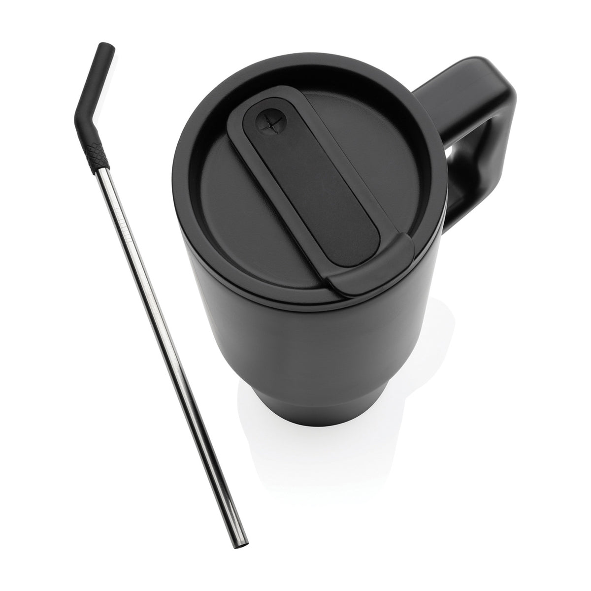 Embrace Recycled Stainless Steel Tumbler, 900 ml - Black - View 6
