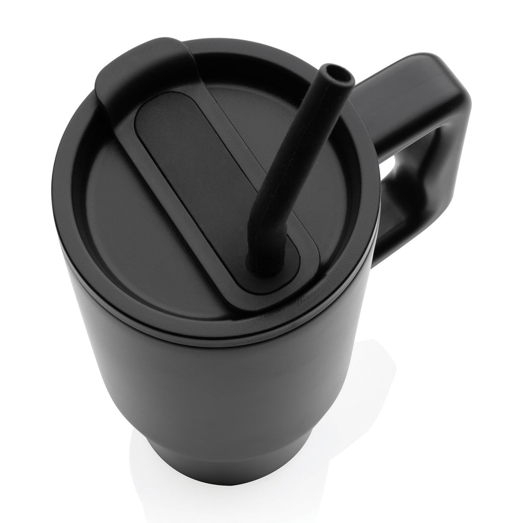 Embrace Recycled Stainless Steel Tumbler, 900 ml - Black - View 7