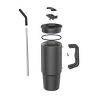 Embrace Recycled Stainless Steel Tumbler, 900 ml - Black - View 9