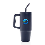 Embrace Recycled Stainless Steel Tumbler, 900 ml - Navy - View 1